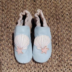 Robeez Blue Seashell Infant Shoes